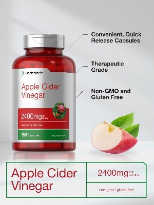 Picture of Horbaach Apple Cider Vinegar Capsules 2400mg 150 Capsules