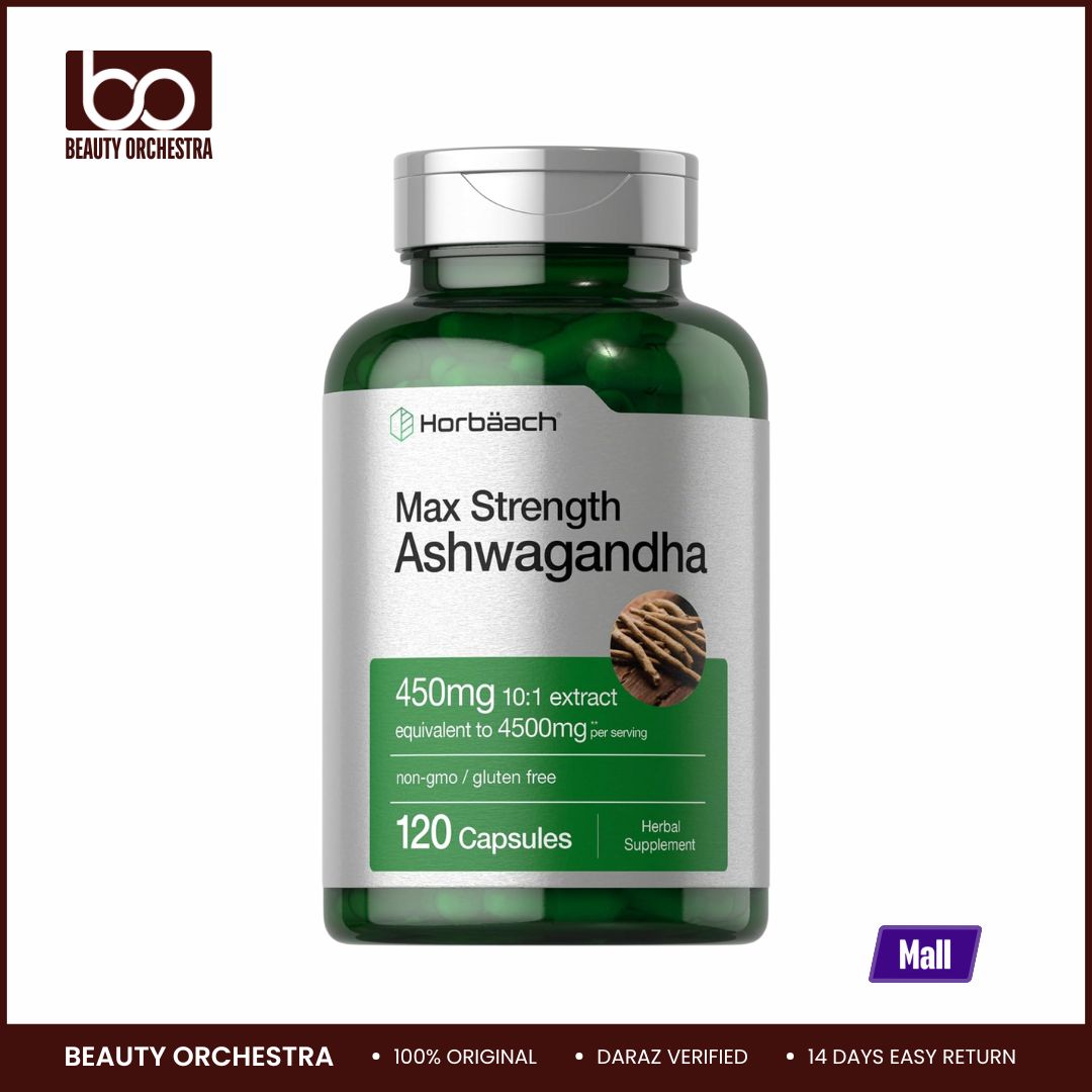 Picture of Horbaach Ashwagandha Supplement Max Strength 120 Capsules