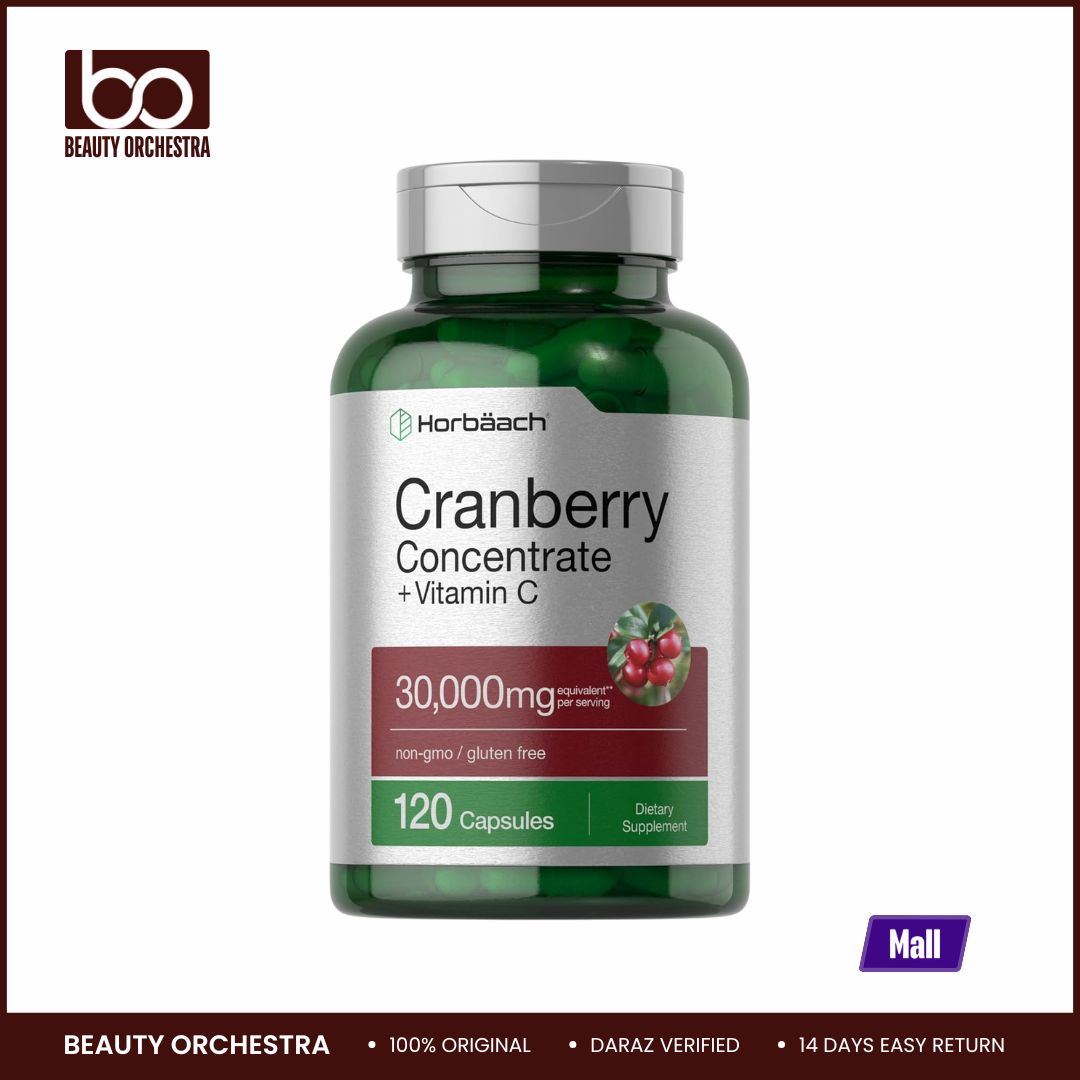 Picture of Horbaach Cranberry Concentrate Vitamin C 30,000mg 120 Capsules