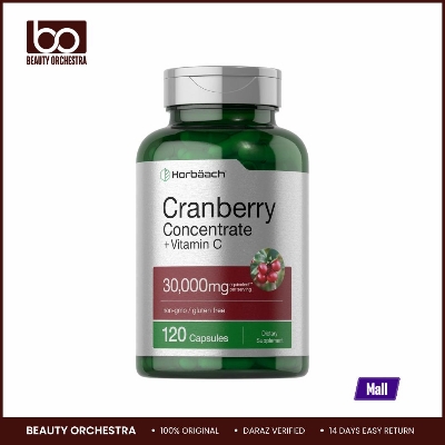 Picture of Horbaach Cranberry Concentrate Vitamin C 30,000mg 120 Capsules