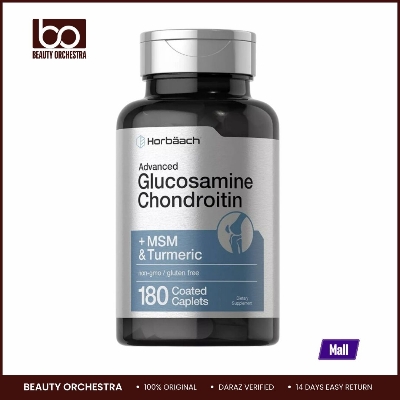 Picture of Horbaach Glucosamine Chondroitin | Plus MSM & Turmeric | 180 Coated Caplets