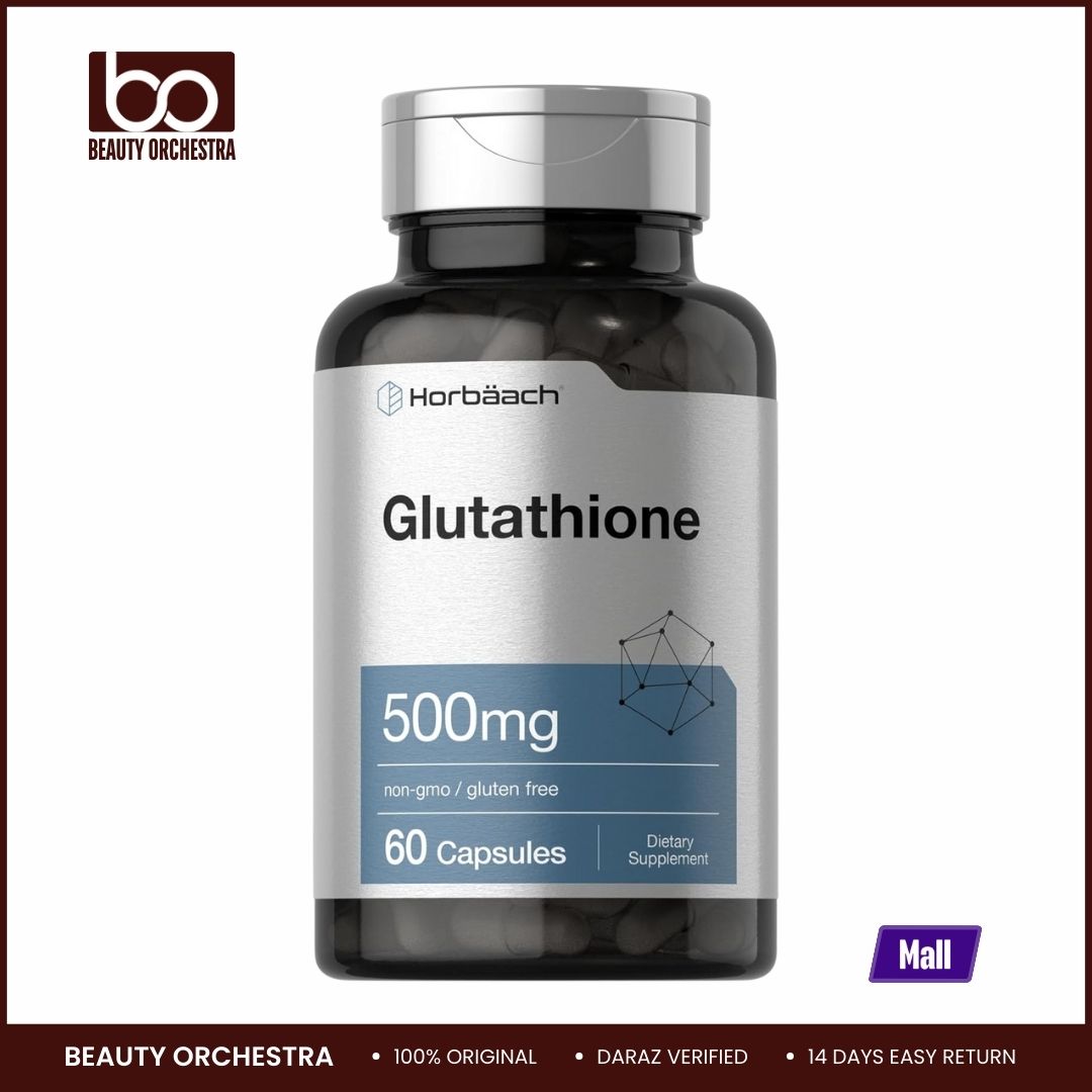 Picture of Horbaach Glutathione 500mg Reduced Supplement | 60 Capsules | Non-GMO & Gluten Free