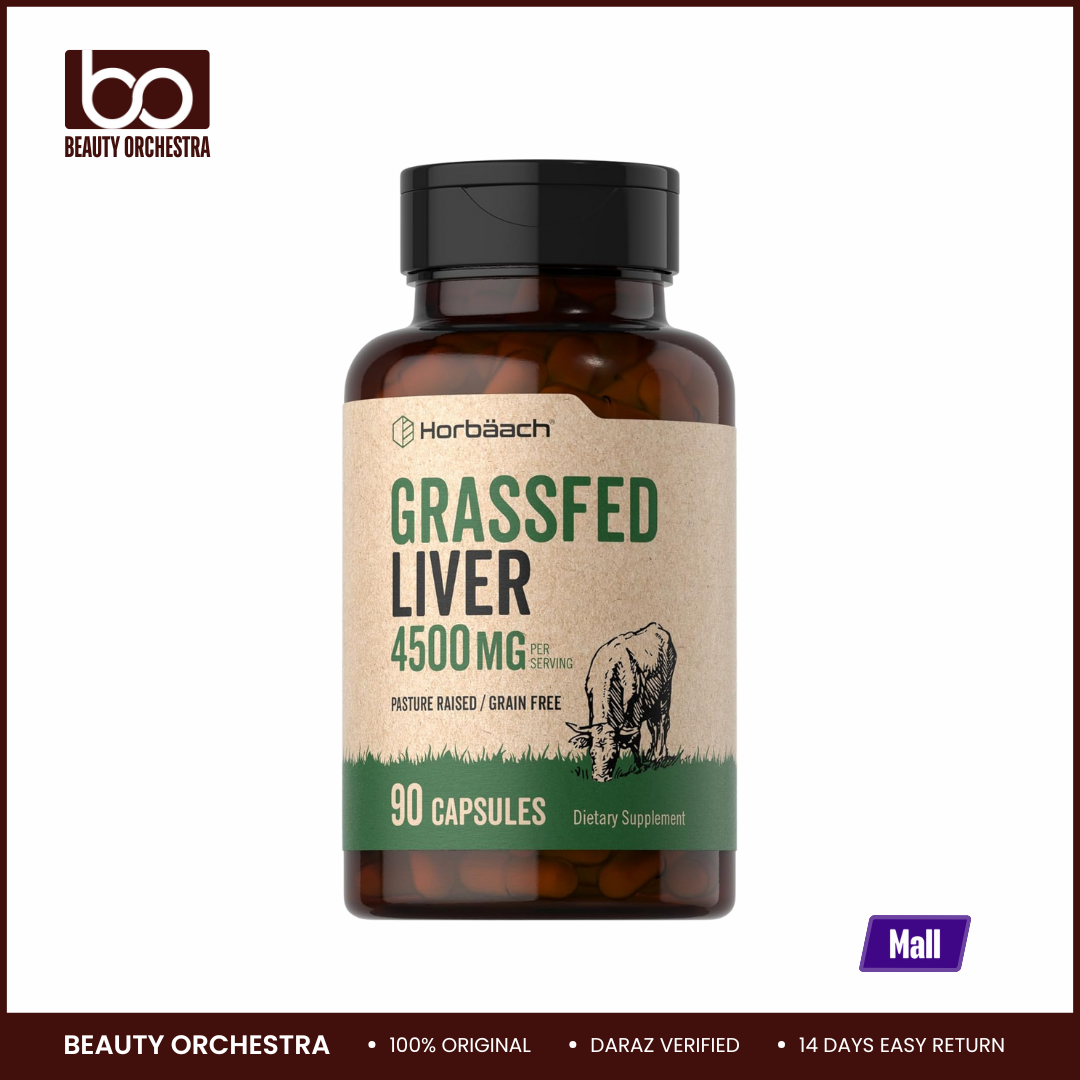 Picture of Horbaach Grass Fed Beef Liver 4500mg  90 Capsules