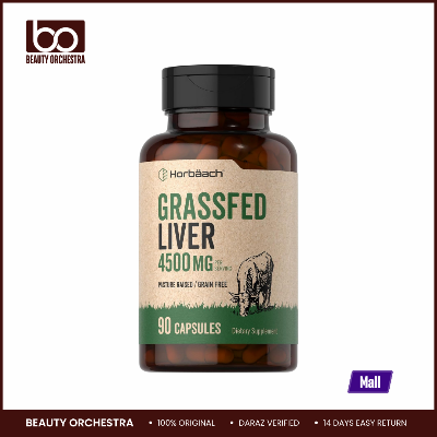 Picture of Horbaach Grass Fed Beef Liver 4500mg  90 Capsules