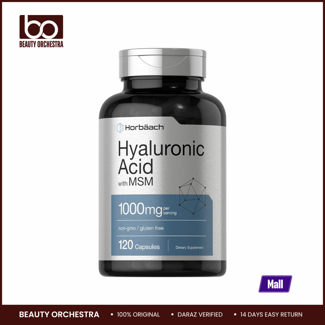 Picture of Horbaach Hyaluronic Acid with MSM 1000 mg 120 Capsules