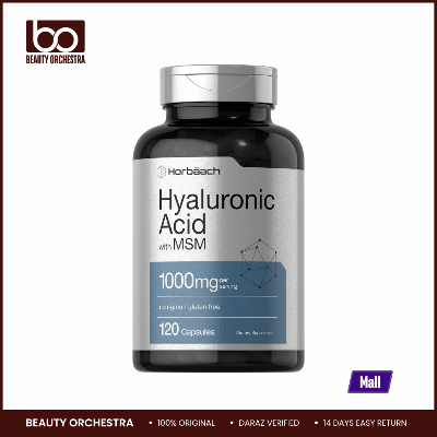 Picture of Horbaach Hyaluronic Acid with MSM 1000 mg 120 Capsules