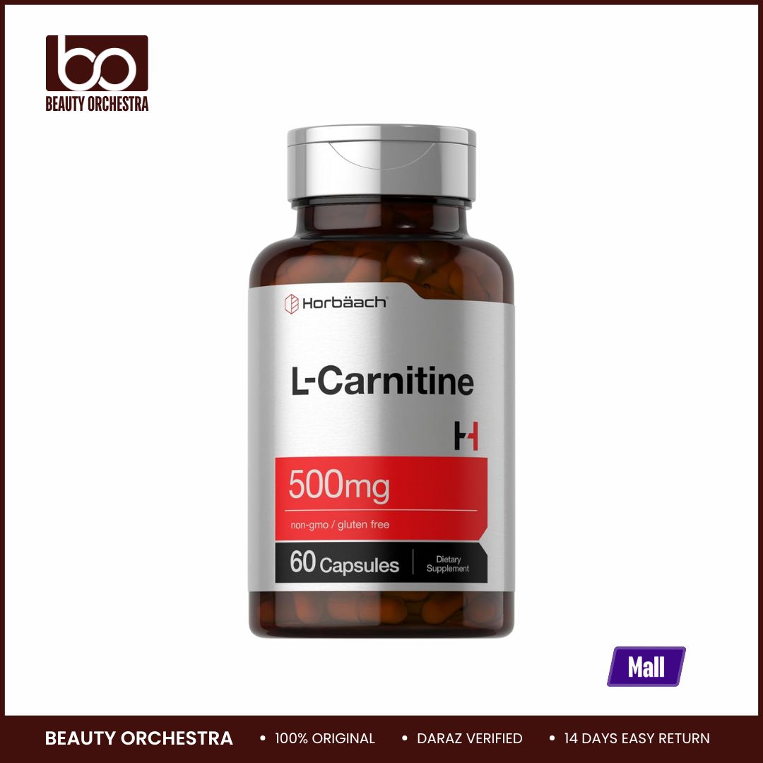 Picture of Horbaach L Carnitine Supplement 500mg 60 Capsules