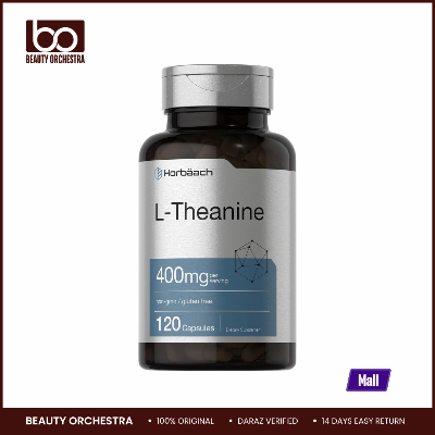 Picture of Horbaach L-Theanine Supplement 400mg 120 Powder Capsules