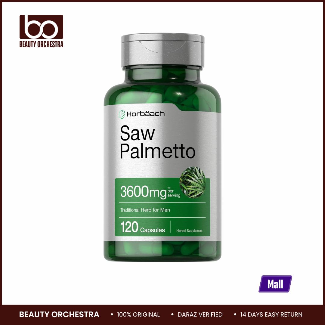 Picture of Horbaach Saw Palmetto 3600 mg per serving 120 Capsules