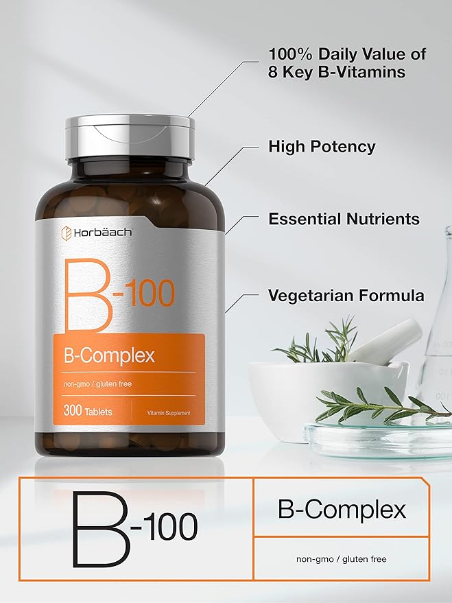 Picture of Horbaach Vitamin B-100 Complex 300 Tablets