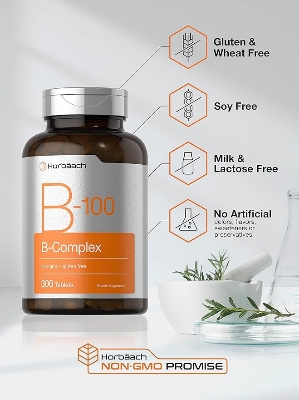 Picture of Horbaach Vitamin B-100 Complex 300 Tablets