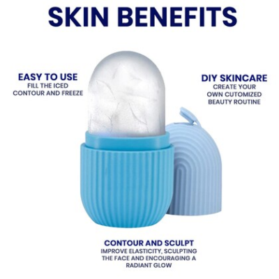 Picture of Ice Roller Face Massager For Brightening Complexion, Shrinking & Tightening Pores - Blue