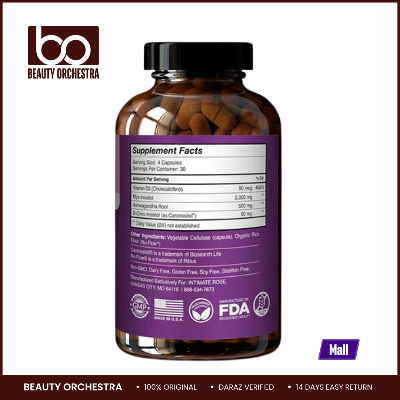 Picture of Intimate Rose Myo-Inositol & D-Chiro Inositol Supplement - 120 Veg Capsules