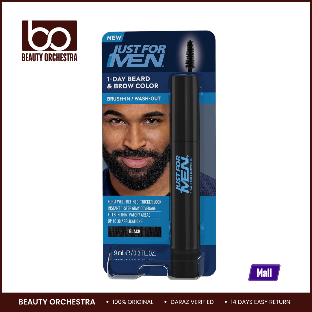 Picture of Just for Men 1-Day Beard & Brow Color - Black (9ml)