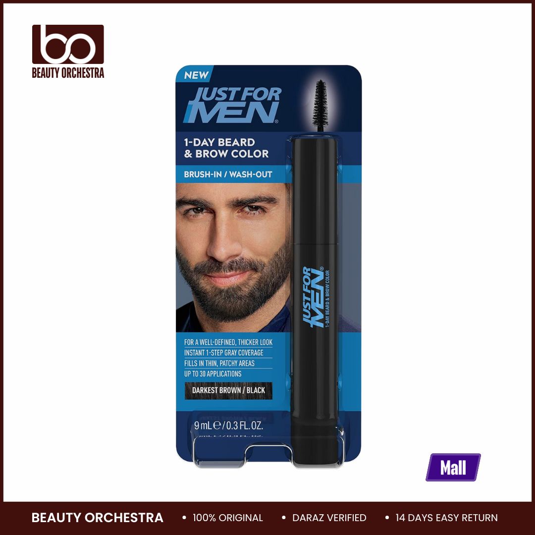 Picture of Just for Men 1-Day Beard & Brow Color - Darkest Brown/Black - 9ml
