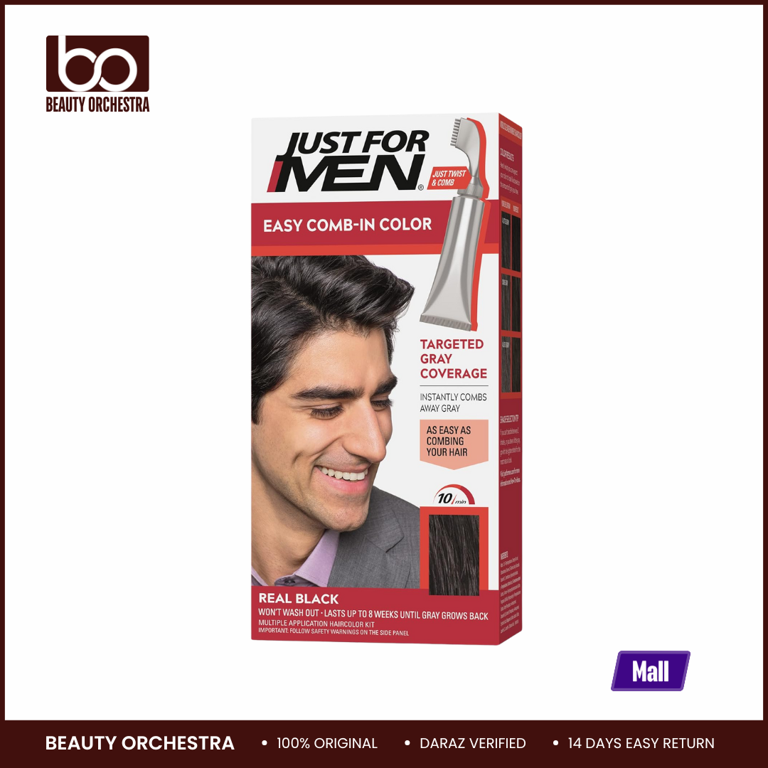 Picture of Just for Men Easy Comb-in Hair Color - Real Black