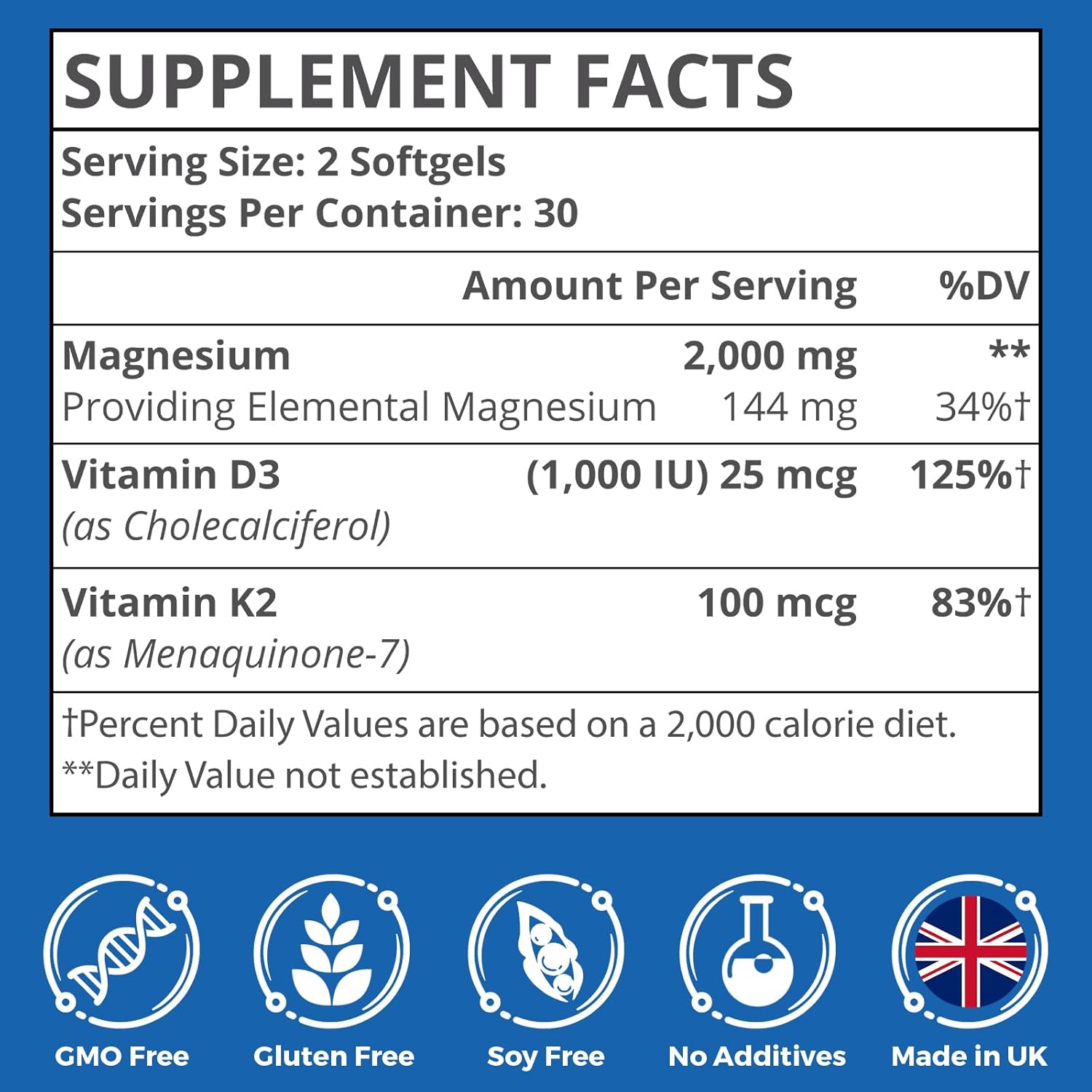 Picture of Kayseari Liposomal Magnesium L-Threonate 2000mg-High Absorption-Magnesium Threonate Supplements with Vitamin D3 & K2 for Women Men 60 Magnesium L Threonate