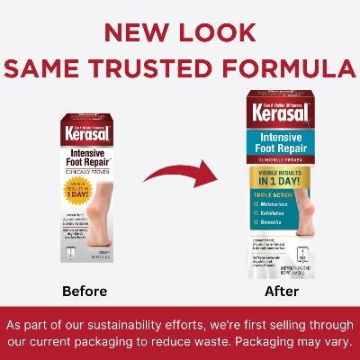 Picture of Kerasal Intensive Foot Repair Skin Healing Ointment for Cracked Heels and Dry Feet 1 oz 30 g