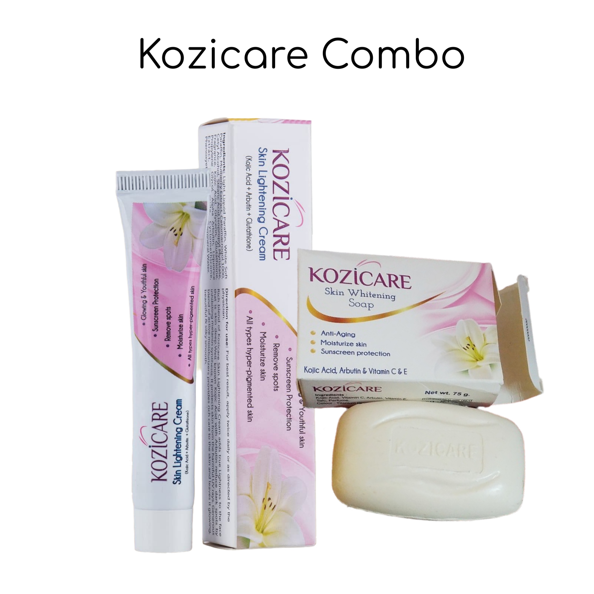 Picture of Kozicare Skin Lightening Facial Kit (Cream and Soap Combo)