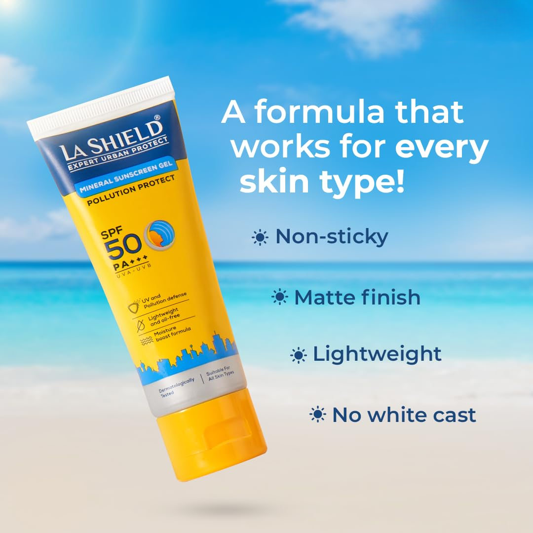 Picture of La Shield Mineral Sunscreen Gel SPF 50 PA+++ - 50g