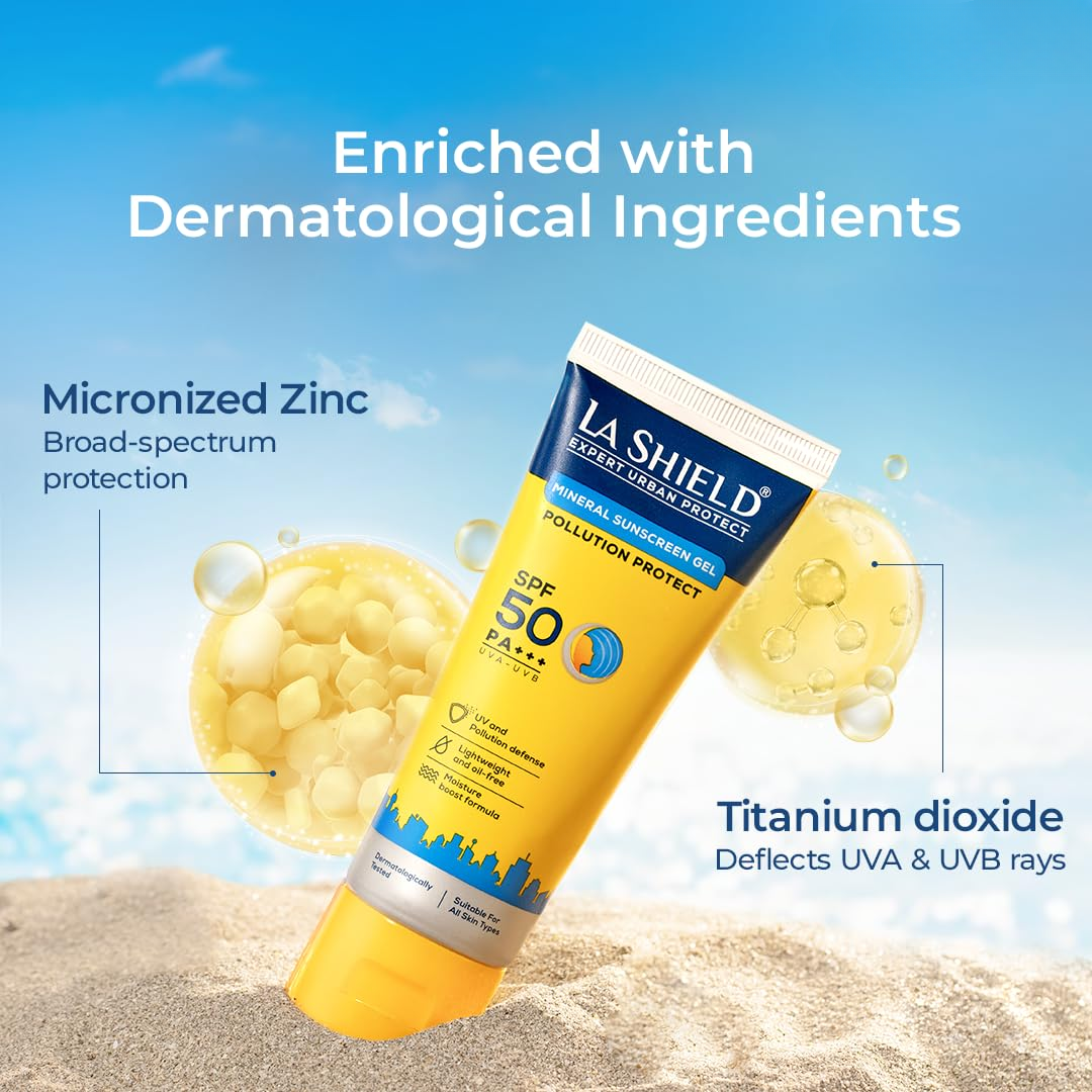 Picture of La Shield Mineral Sunscreen Gel SPF 50 PA+++ - 50g