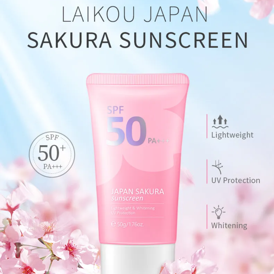 Picture of Laikou Japan Sakura Sunscreen SPF50 PA+++ - 50g