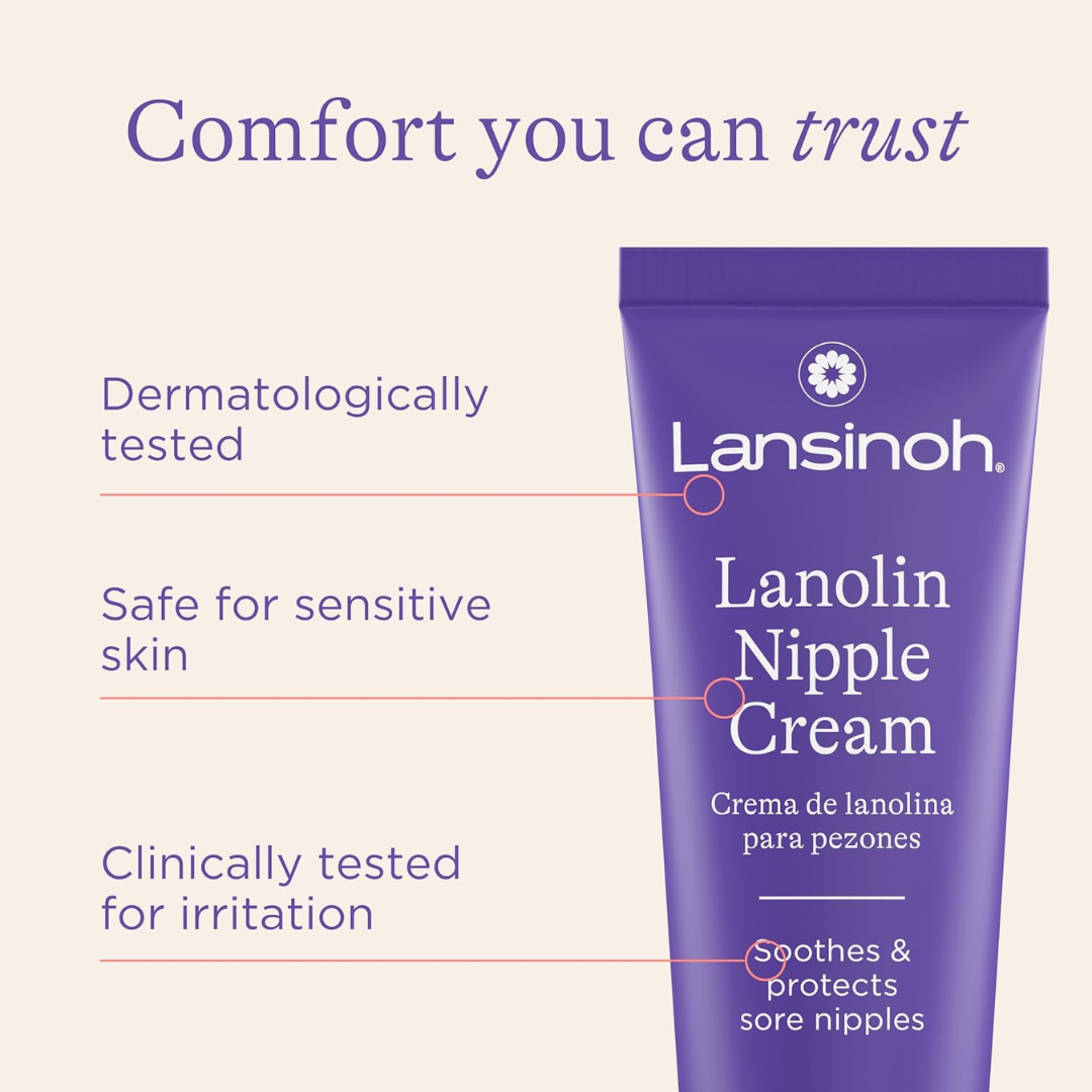 Picture of Lansinoh Lanolin Nipple Cream Safe for Baby and Mom Breastfeeding Essentials, 1.41 Ounces (USA) - 40g