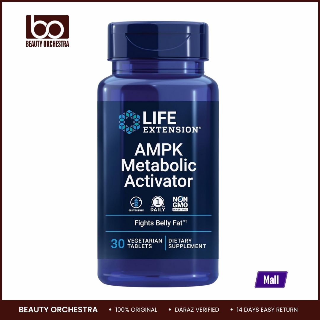 Picture of Life Extension AMPK Metabolic Activator, hesperidin, G. pentaphyllum, fight unwanted belly fat & revitalize cellular metabolism, gluten-free, non-GMO, 30 Vegetarian Tablets