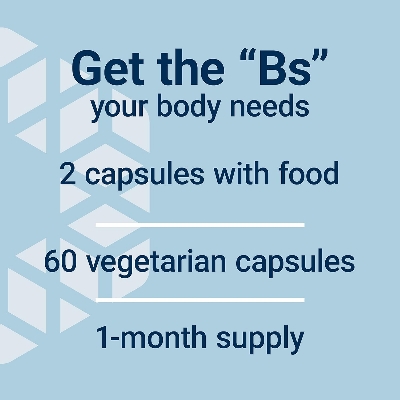 Picture of Life Extension Bioactive Complete B-Complex, Heart, Brain and Nerve Support, Healthy Energy, Metabolism, Complete B Complex, 60 Vegetarian Capsules