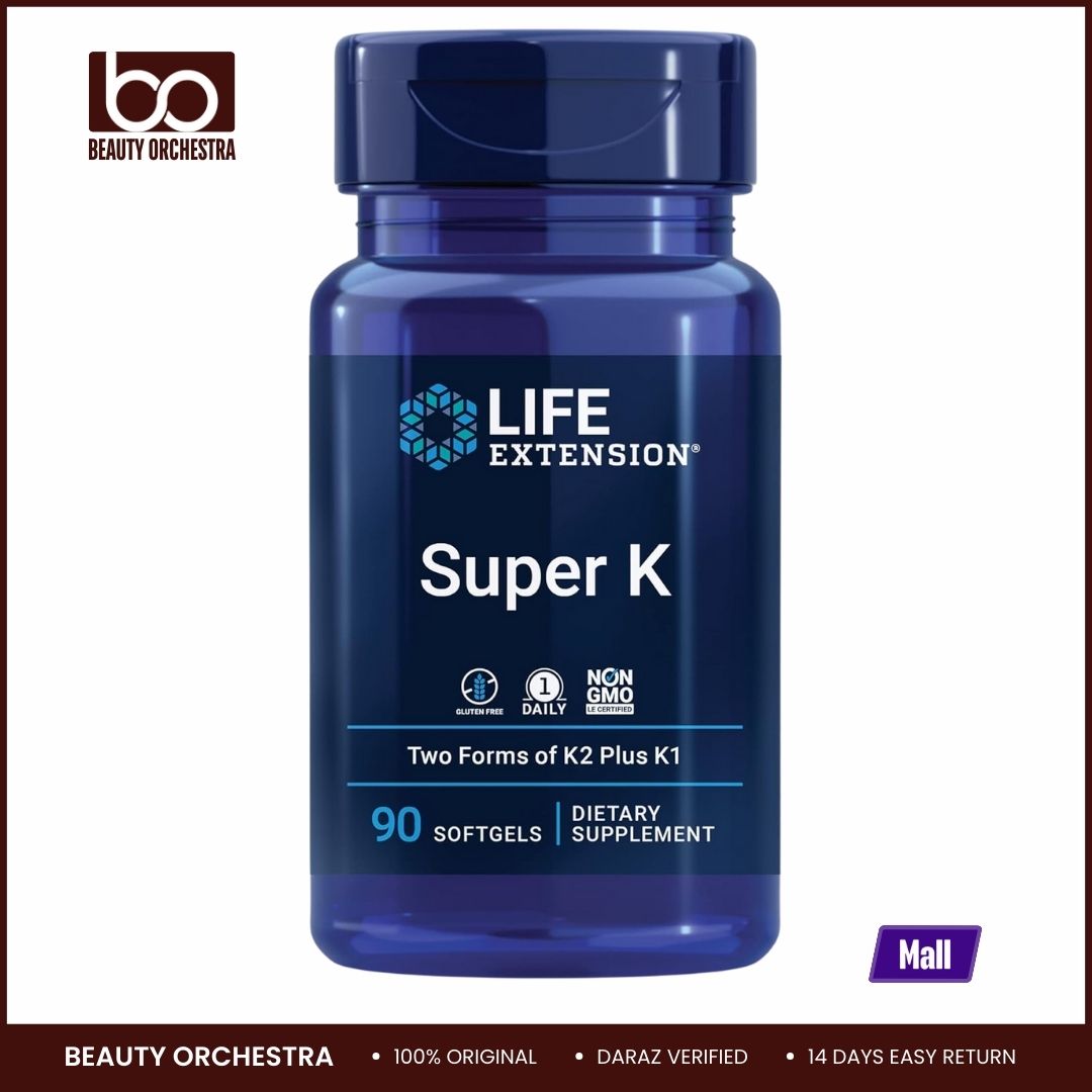 Picture of Life Extension Super K, vitamin K1, vitamin K2 mk-7, vitamin K2