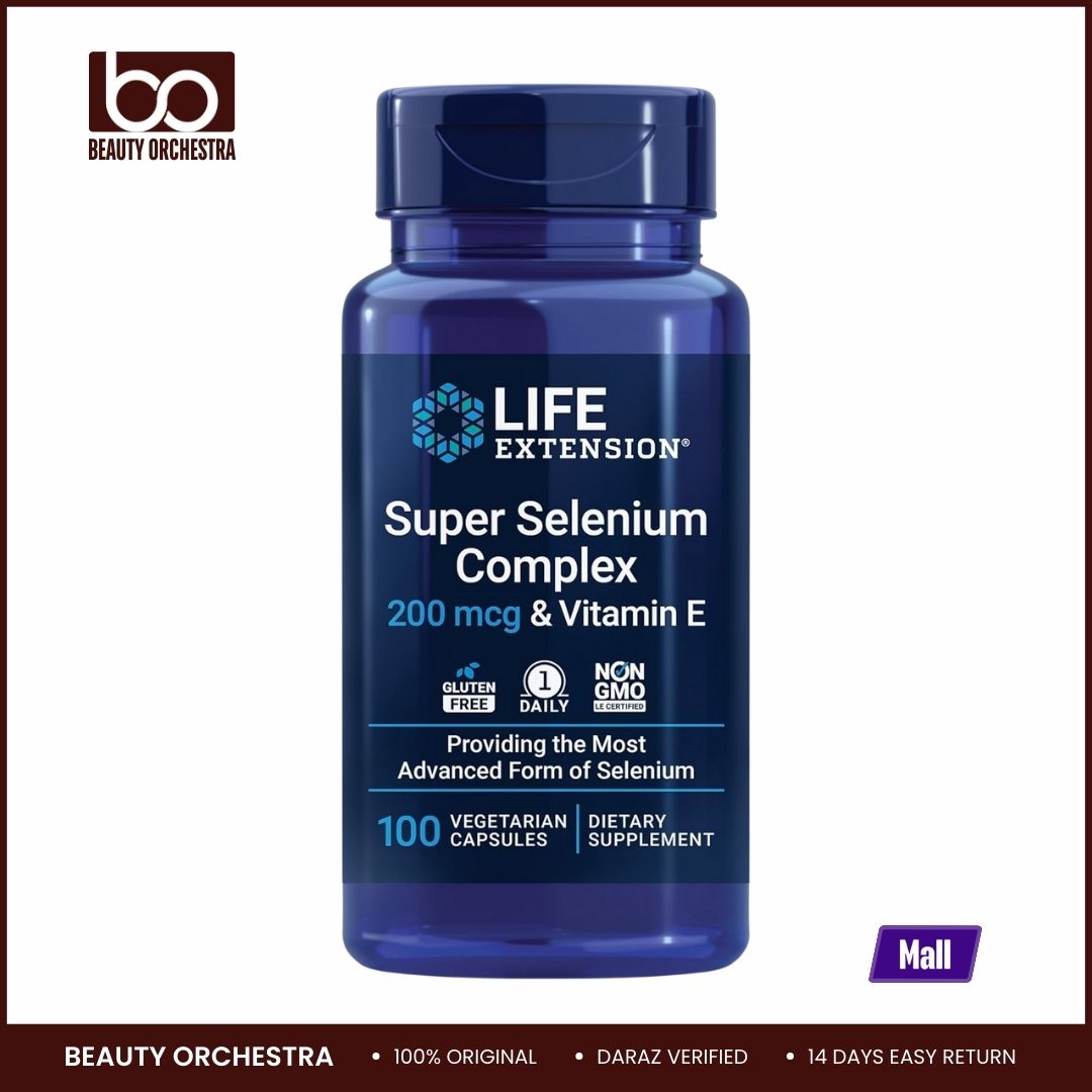 Picture of Life Extension Super Selenium Complex with Vitamin E – Cellular Health & Longevity Support – Gluten-Free, Non-GMO, Vegetarian 100 Capsules (Pack of 1)