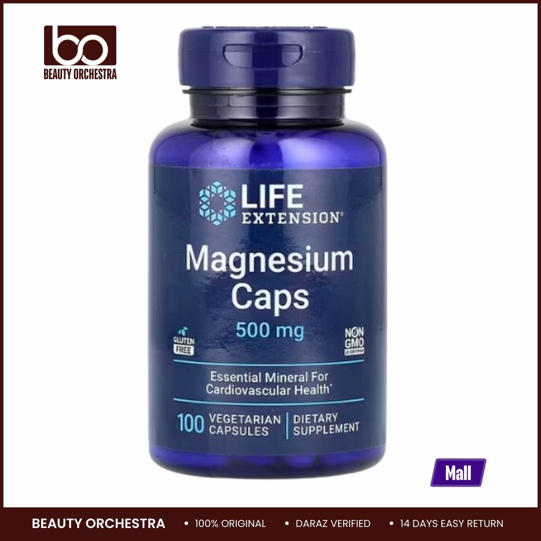 Picture of Life Extension, Magnesium Caps, 500 mg, 100 Vegetarian Capsules