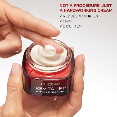 Picture of L'Oreal Paris Revitalift Triple Power Anti-Aging Face Moisturizer, Pro Retinol, Hyaluronic Acid & Vitamin C to Reduce Wrinkles, Firm & Brighten Skin, 1.7 Oz