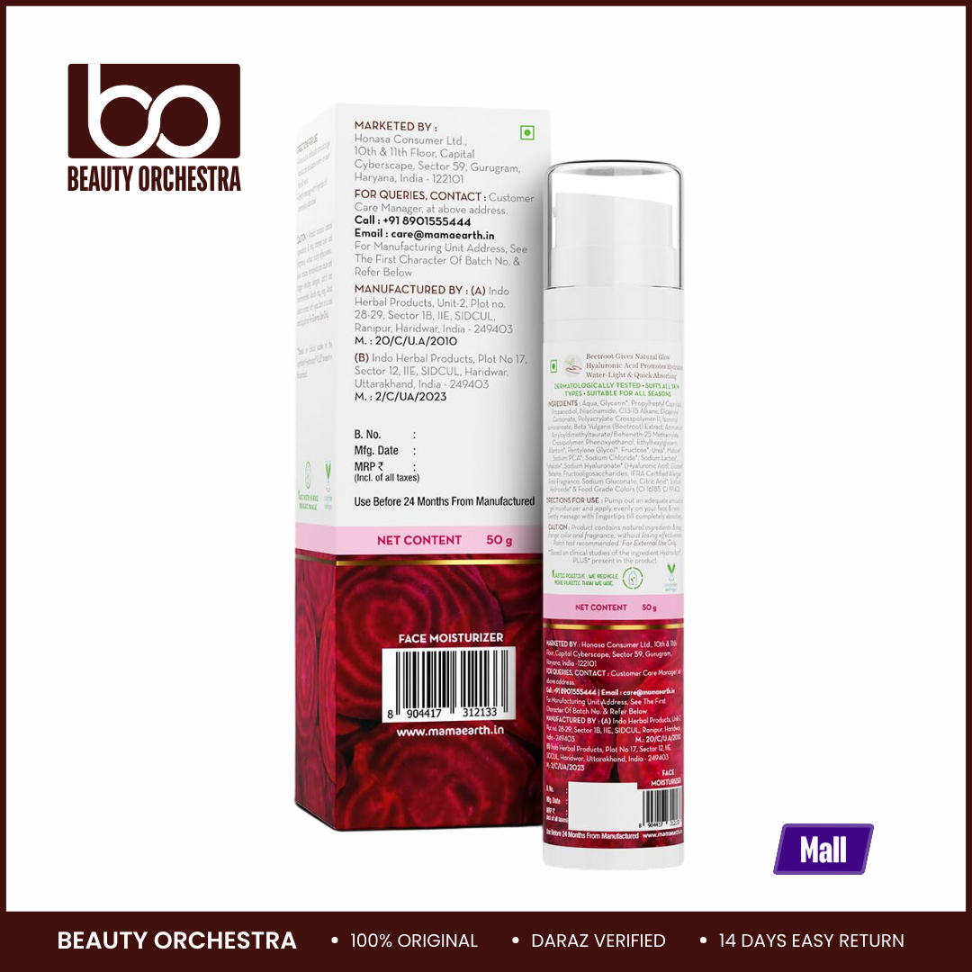 Picture of Mamaearth Beetroot Hydraful Face Moisturizer - 50g