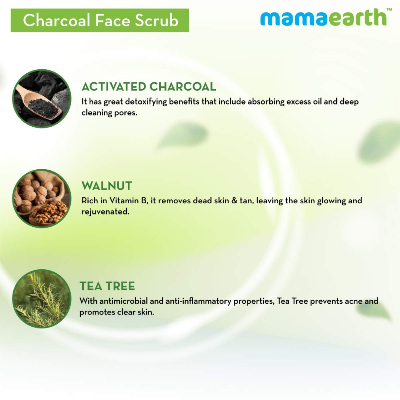 Picture of Mamaearth Charcoal Face Scrub - 100g