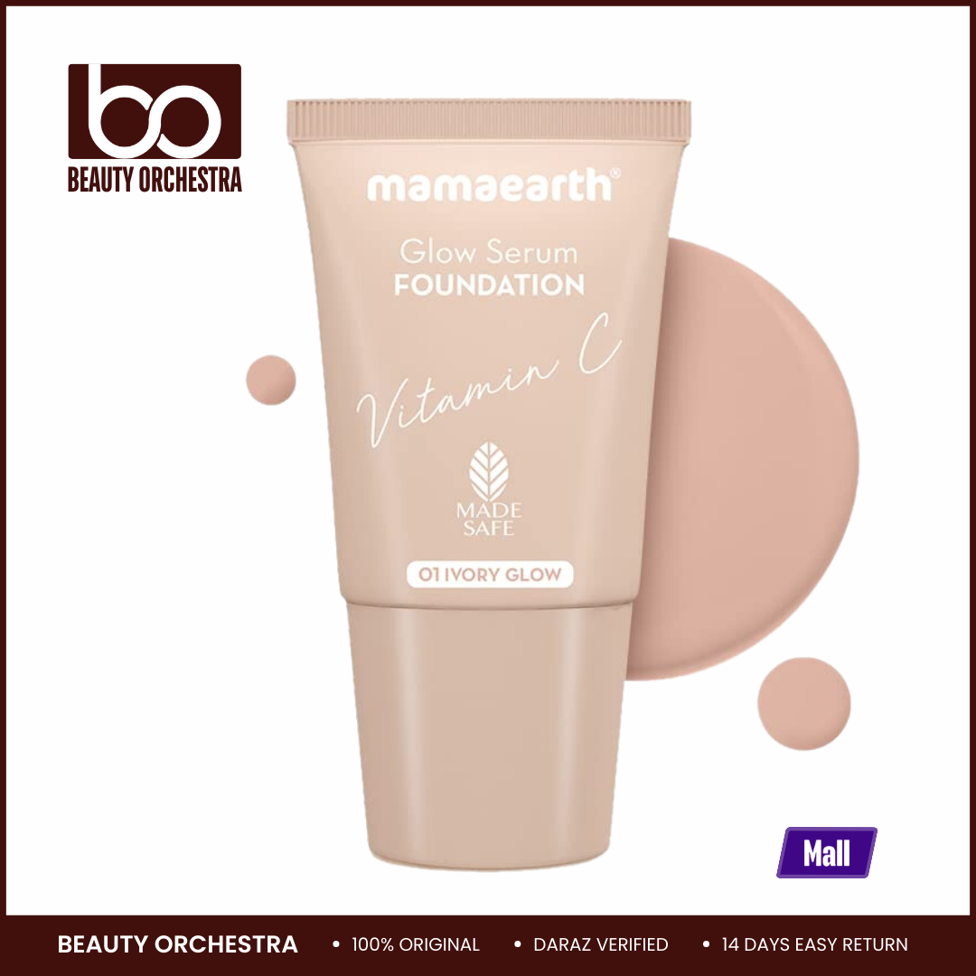 Picture of Mamaearth Glow Serum Foundation Mini Tube - 01 Ivory Glow - 18ml