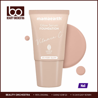 Picture of Mamaearth Glow Serum Foundation Mini Tube - 01 Ivory Glow - 18ml