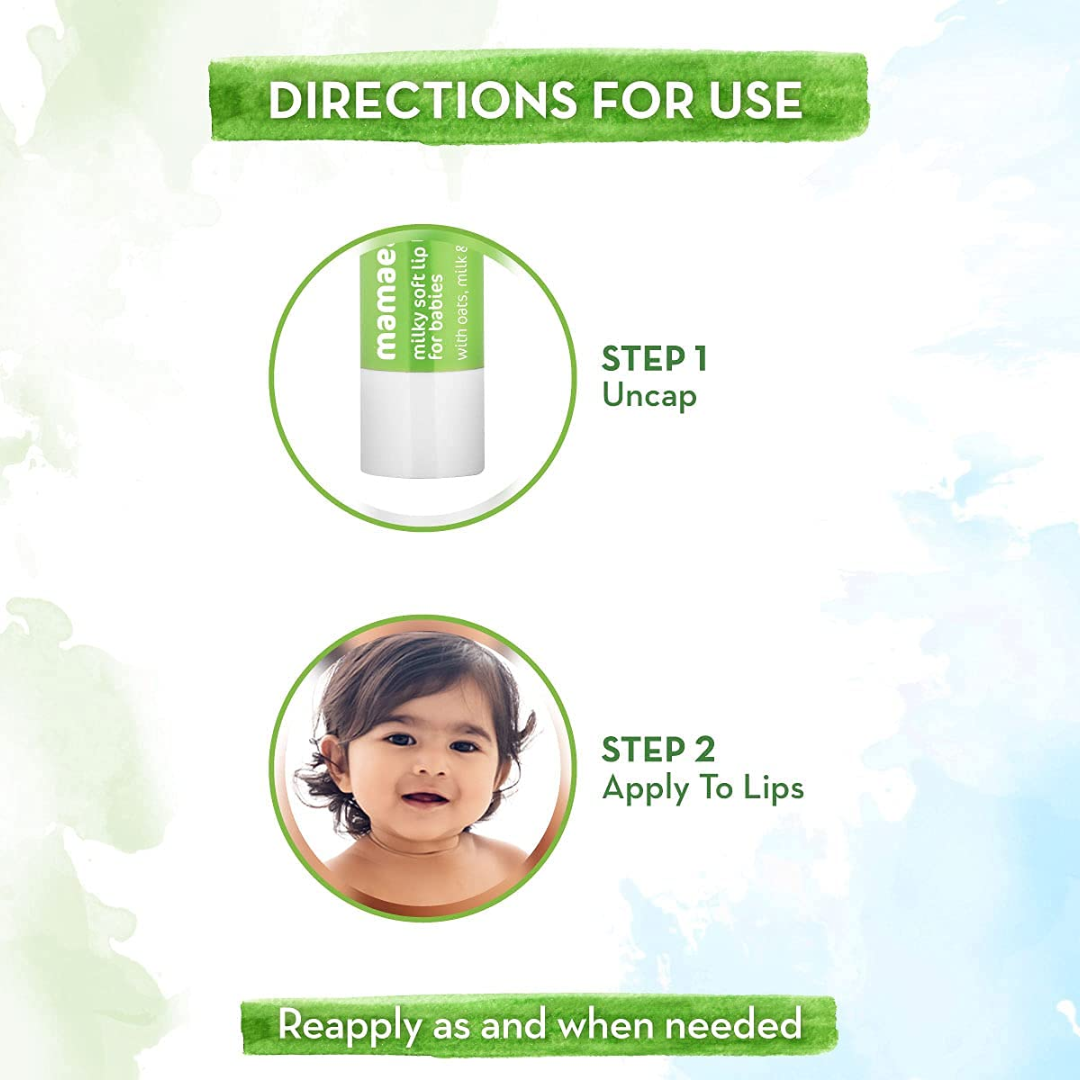 Picture of Mamaearth Natural Milky Soft Lip Balm For Babies - 4g