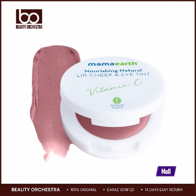 Picture of Mamaearth Nourishing Natural Lip Cheek & Eye Tint (02 - Coco Nude Shade) | Long Lasting Creamy Matte Finish | Multi Use Tint for All Skin Tones | with Vitamin C & Cocoa | 0.14 Oz/4g