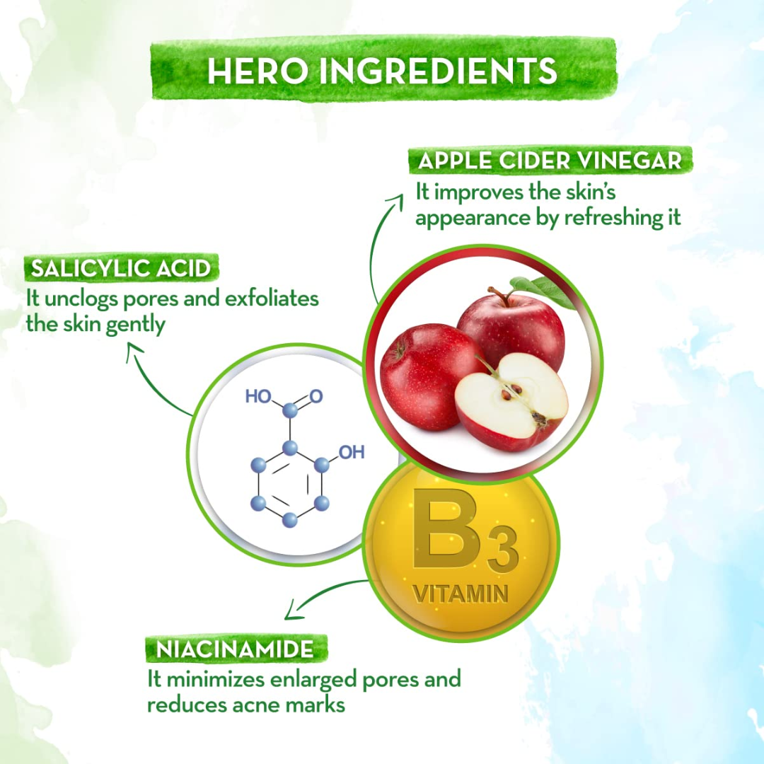 Picture of Mamaearth Oil Free Face Wash With Apple Cider Vinegar & Salicylic Acid - 100ml