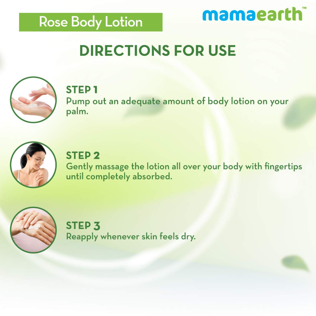 Picture of Mamaearth Rose Body Lotion with Rose Water and Milk For Deep Hydration - 400ml