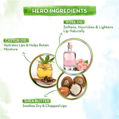 Picture of Mamaearth Rose Tinted 100% Natural Lip Balm - 2g