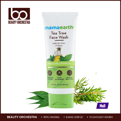 Picture of Mamaearth Tea Tree Face Wash for Normal to Oily Skin 100 Ml Purifying Foaming Cleanser