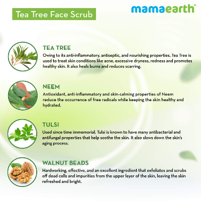 Picture of Mamaearth Tea Tree Scrub - 100ml