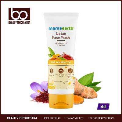 Picture of Mamaearth Ubtan Face Wash for Women 100 Ml Natural Ayurvedic Blend of Turmeric Saffron Neem Soap-Free Gentle Cleanser