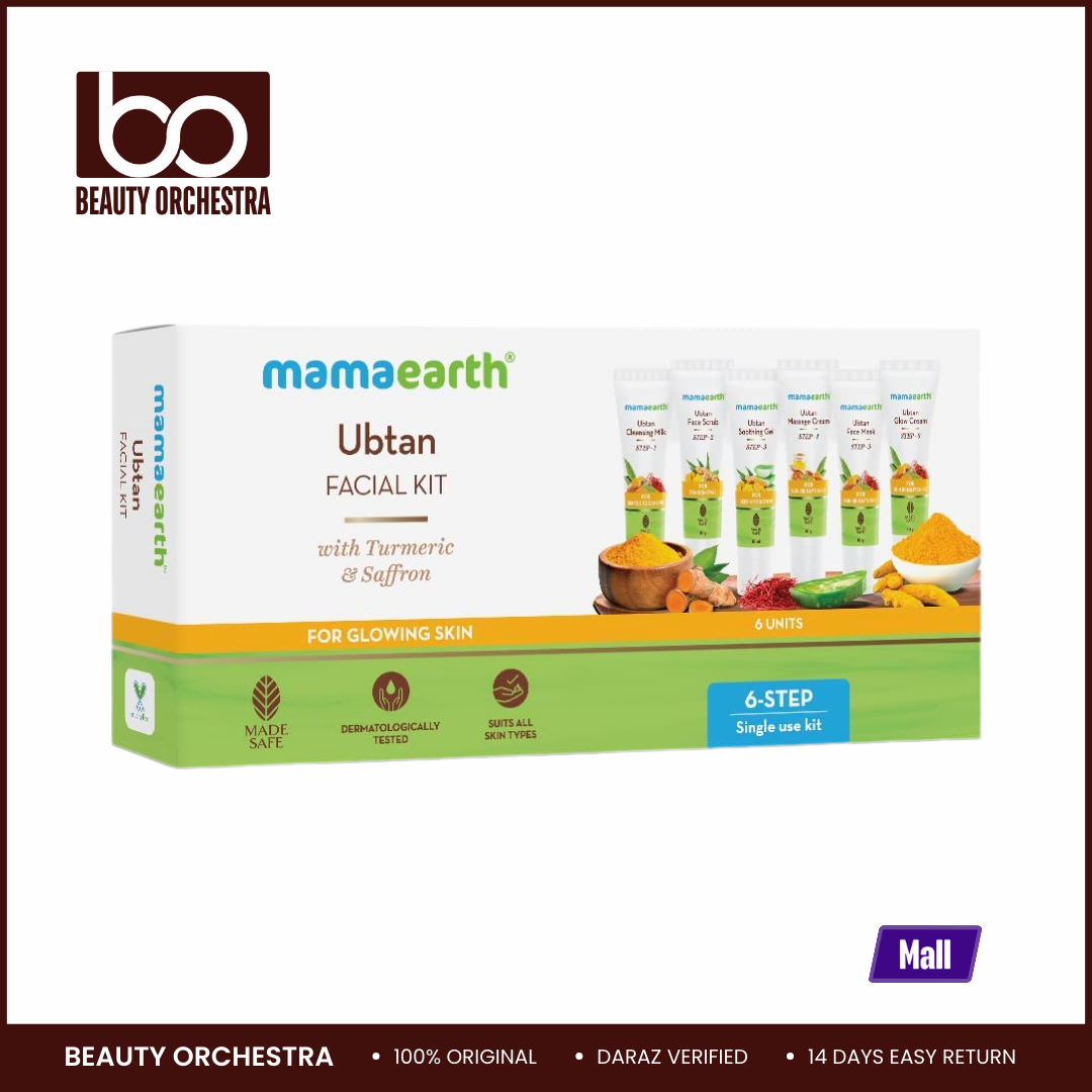 Picture of Mamaearth Ubtan Facial Kit With Turmeric & Saffron For Glowing Skin - 60g