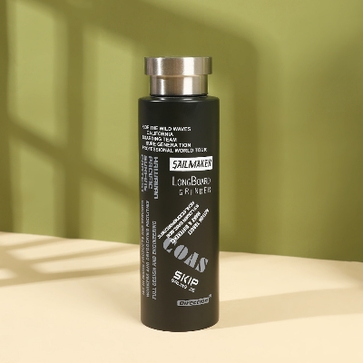 Picture of Sports Water Bottle Sipper 500 ml - Hot and Cold 12 Hours Style Homez Double Wall Vacuum Insulated Stainless Steel Sports Flask BPA Free Thermos Travel