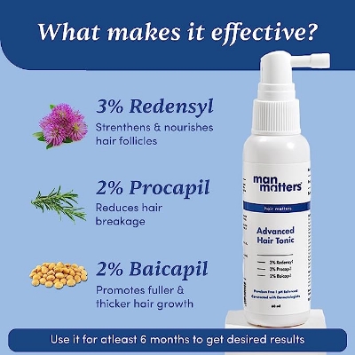 Picture of Man Matters Hairfall Solution With Advanced Hair Tonic For Men - 60ml