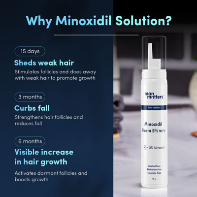 Picture of Man Matters Minoxidil 5% Foam - 60g