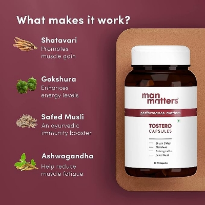 Picture of Man Matters Tostero Capsules - 60N Capsules